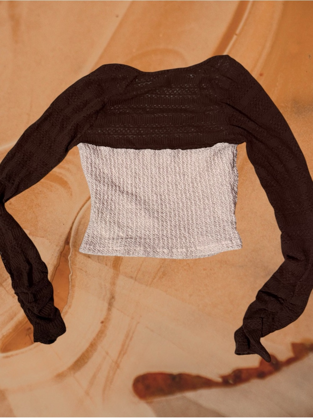 Free People Color-Block Knit Crop - Picture 4 of 4